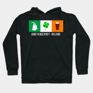 Abbeyknockmoy Ireland, Gaelic - Irish Flag Hoodie